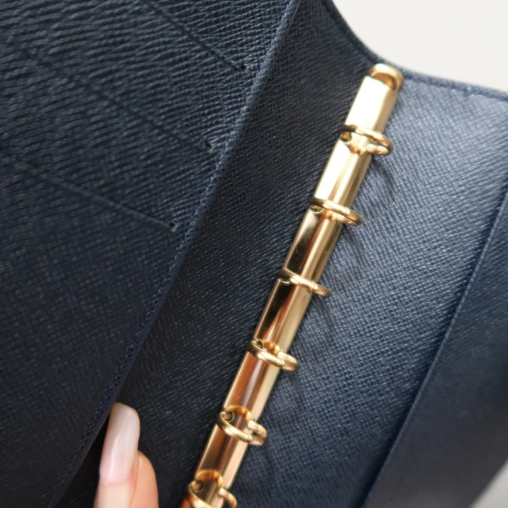Louis Vuitton Mini Lin Navy Agenda PM EXCELLENT